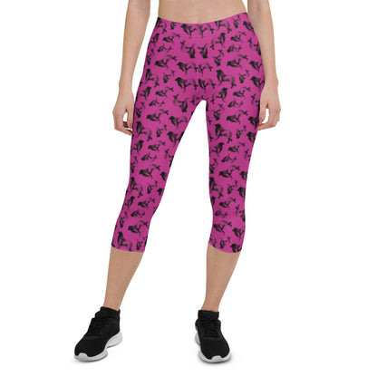 Leonberger Silhouette Capri Leggings - WagALotBowWow