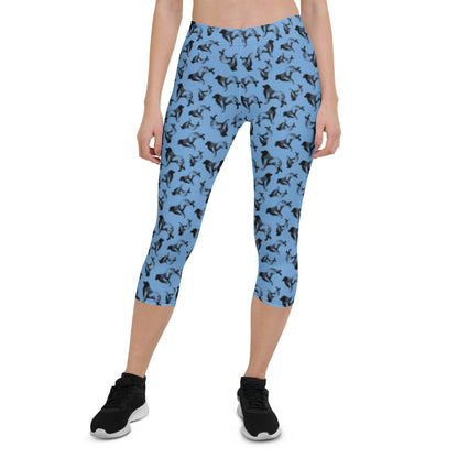 Leonberger Silhouette Capri Leggings - WagALotBowWow