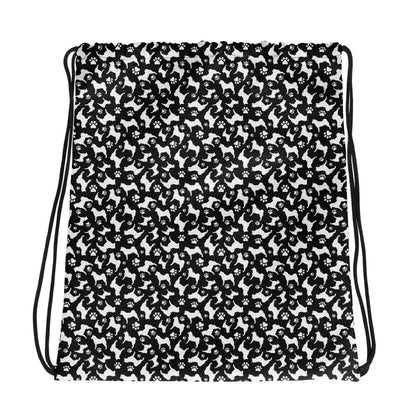 Akita Paw Drawstring bag - WagALotBowWow