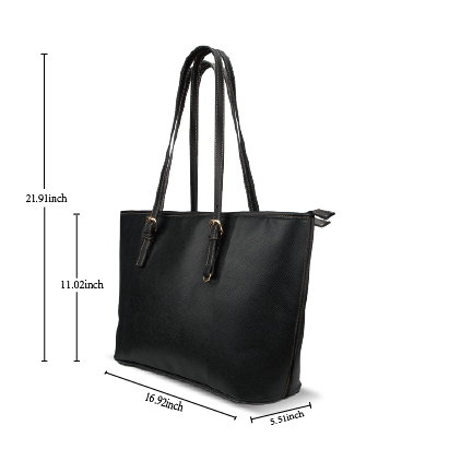 Flat Coat Leather Tote - WagALotBowWow