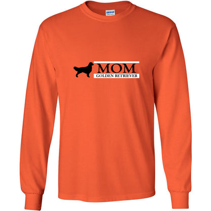 Golden Retriever Mom Black Unisex Ultra Cotton Long Sleeve T-Shirt - WagALotBowWow