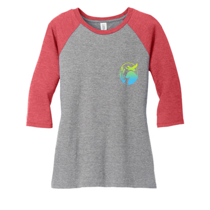 Flatty Life 3/4-Sleeve Raglan - WagALotBowWow