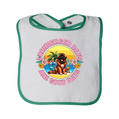 Infant Contrast Trim Terry Bib - WagALotBowWow