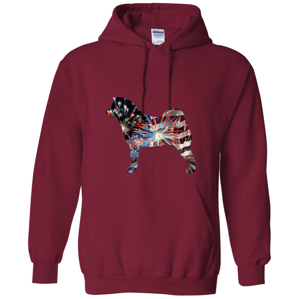 Patriotic Akita Gildan Unisex Heavy Blend Hooded Sweatshirt - WagALotBowWow