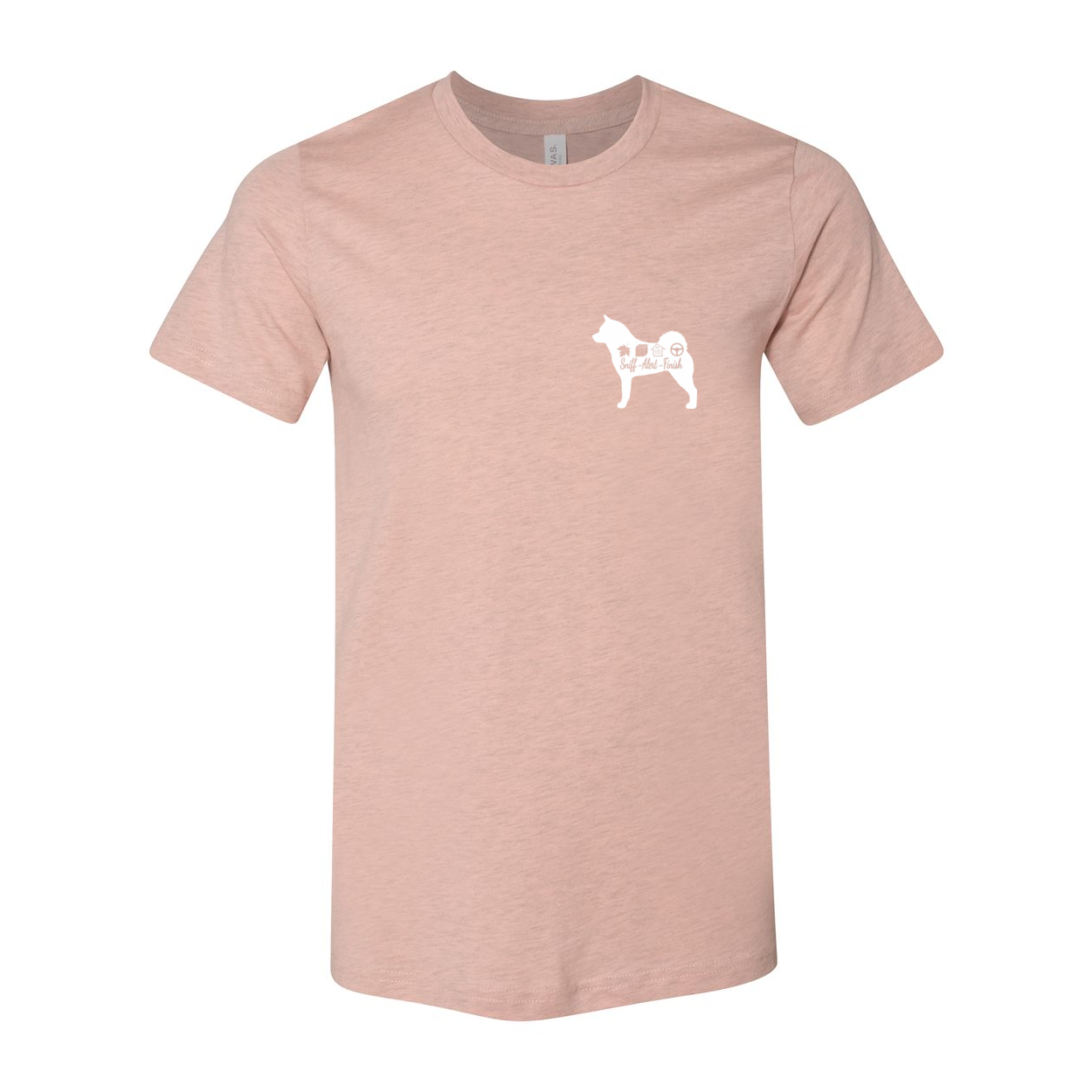 Akita Scent Sniff F/B Unisex SS Jersey Tee - WagALotBowWow