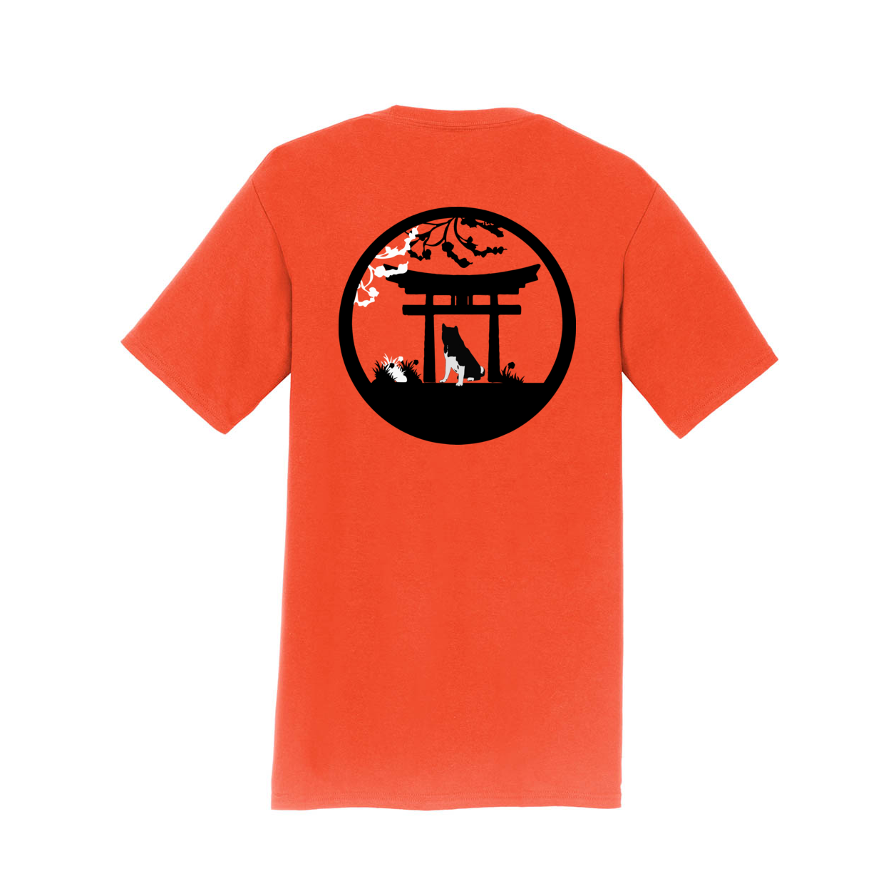 Akita Tree & Gate SS - WagALotBowWow