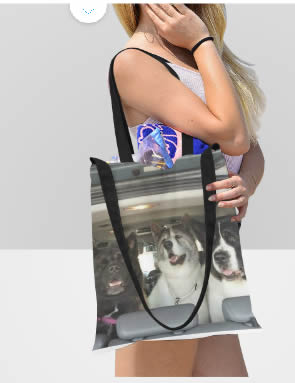 Canvas Tote Bag - WagALotBowWow