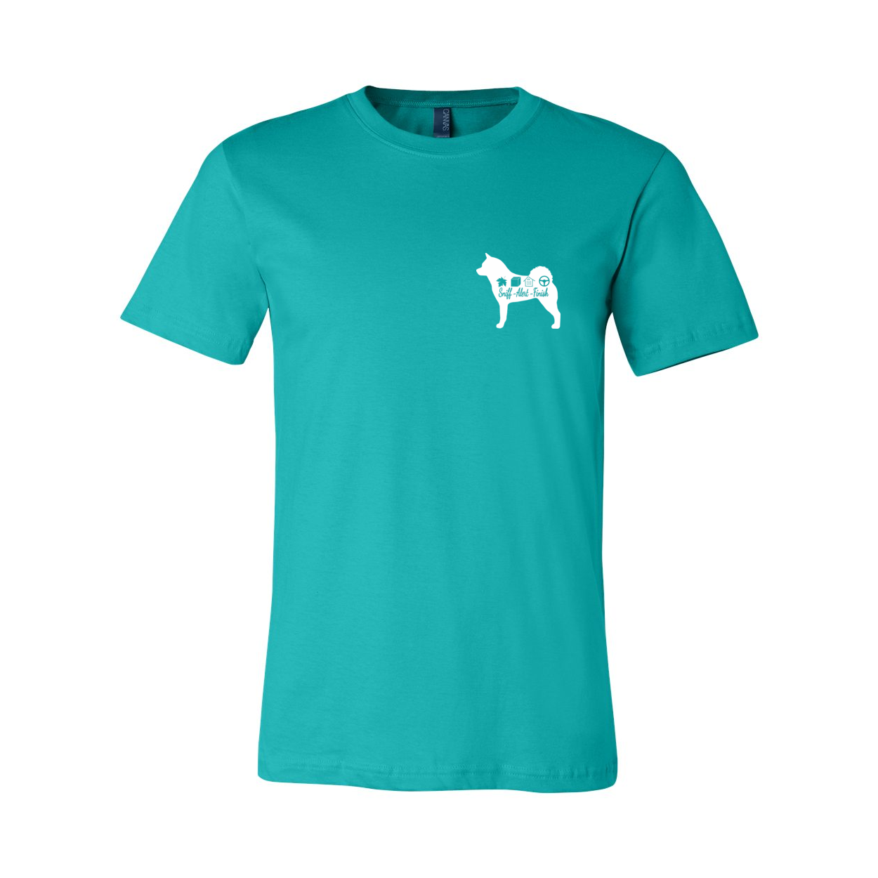 Akita Scent Sniff F/B Unisex SS Jersey Tee - WagALotBowWow