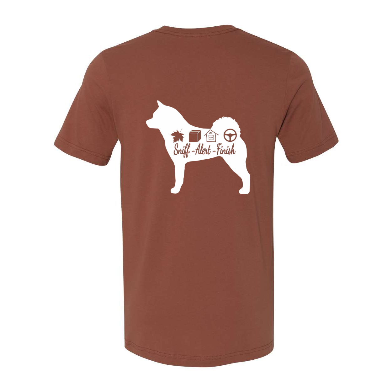 Akita Scent Sniff F/B Unisex SS Jersey Tee - WagALotBowWow