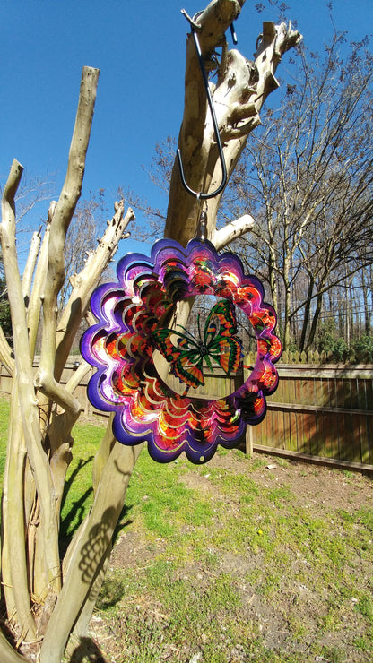 Flower and Butterfly Wind Spinners - WagALotBowWow