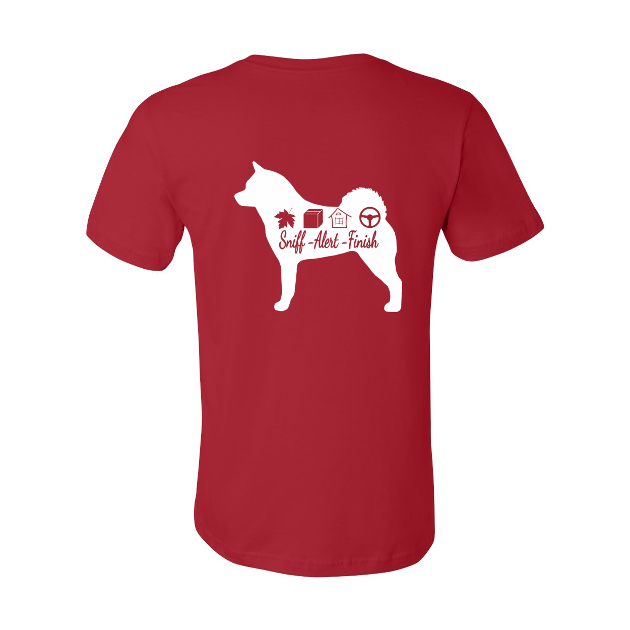 Akita Scent Sniff F/B Unisex SS Jersey Tee - WagALotBowWow