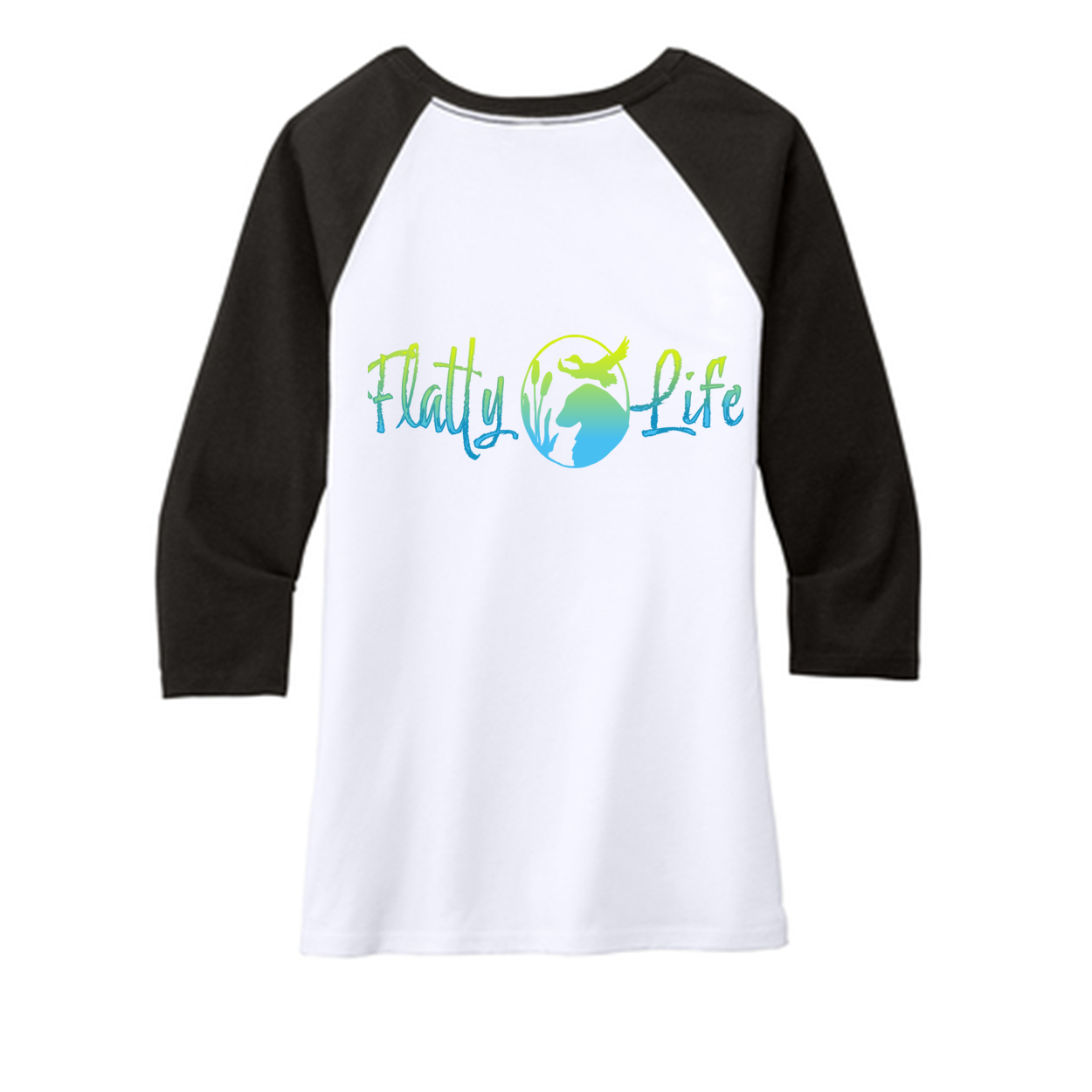 Flatty Life 3/4-Sleeve Raglan - WagALotBowWow