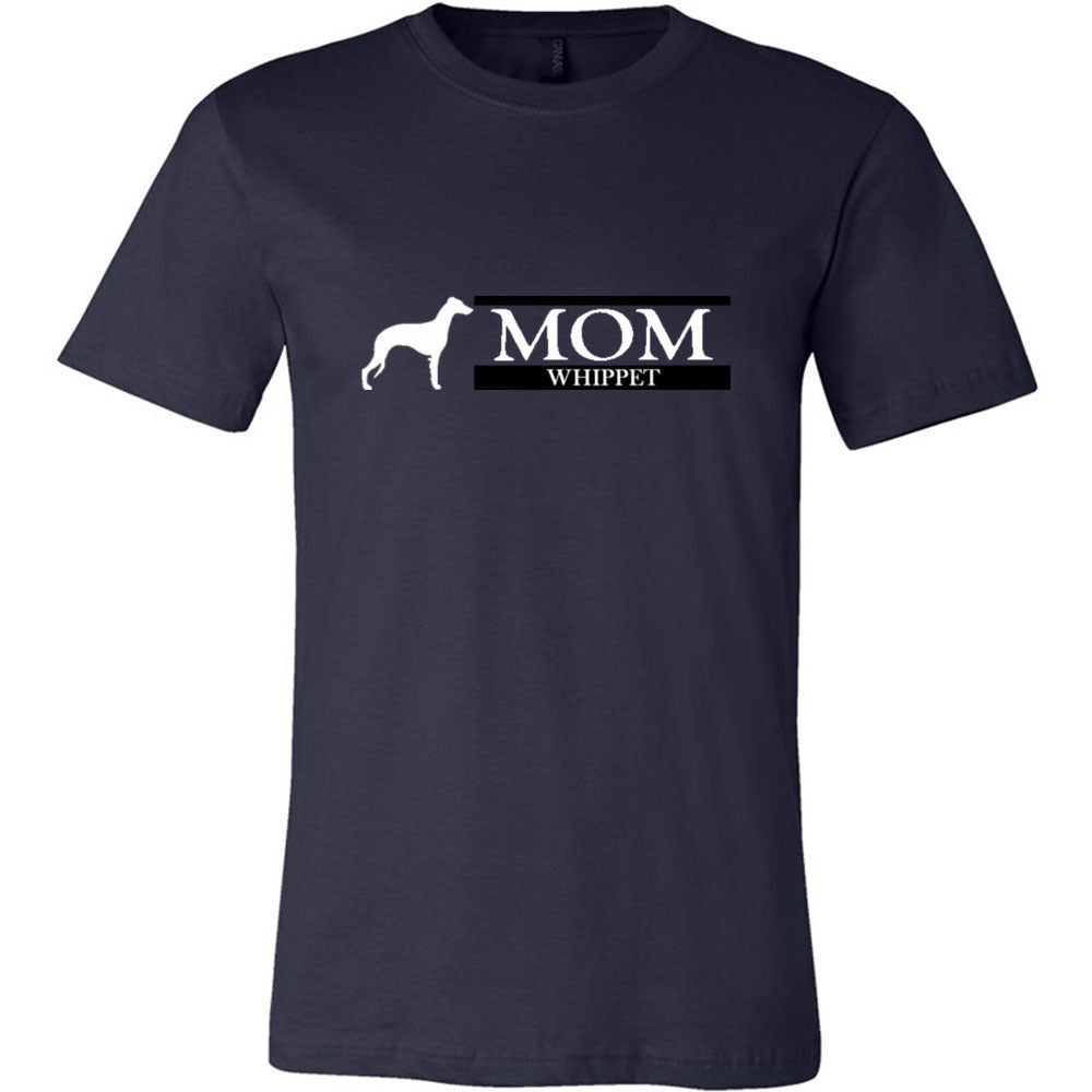 Whippet Mom White Unisex Short Sleeve Jersey Tee - WagALotBowWow