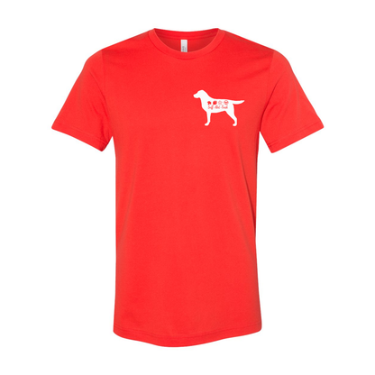 Labrador Scent F/B Unisex SS Jersey Tee - WagALotBowWow