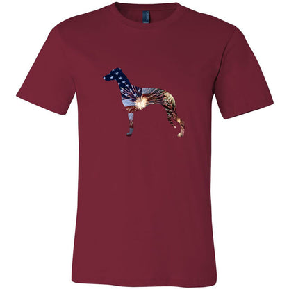Patriotic Whippet Unisex Short Sleeve Jersey Tee - WagALotBowWow
