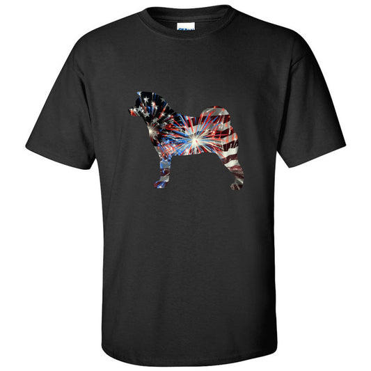 Patriotic Akita Gildan Unixsex Ultra Cotton T-Shirt - WagALotBowWow