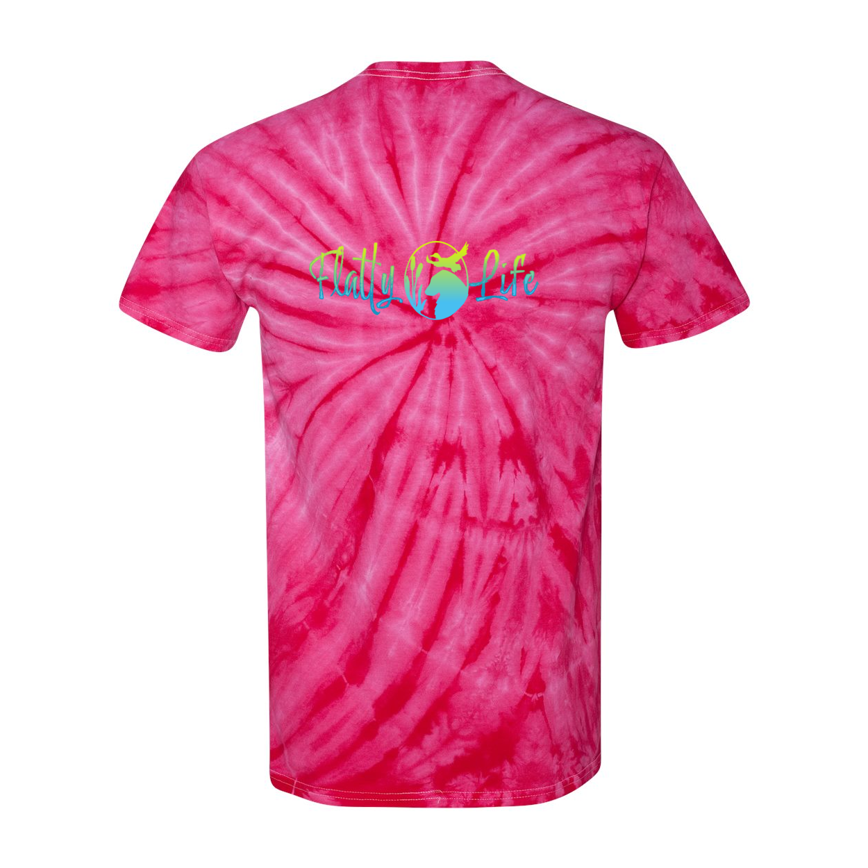 Flatty Life Front/Back Pinwheel SS T-Shirt - WagALotBowWow
