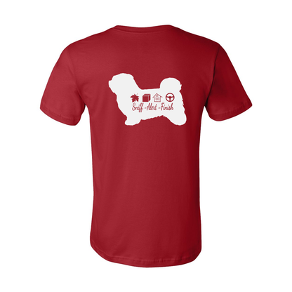 Havanese Scent F/B Unisex SS Jersey Tee - WagALotBowWow