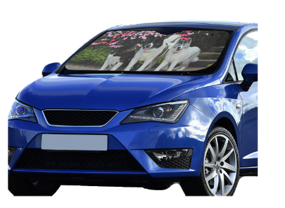 Custom Car Shade 1 Piece - WagALotBowWow