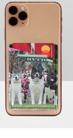 Custom Phone Card Holder - WagALotBowWow