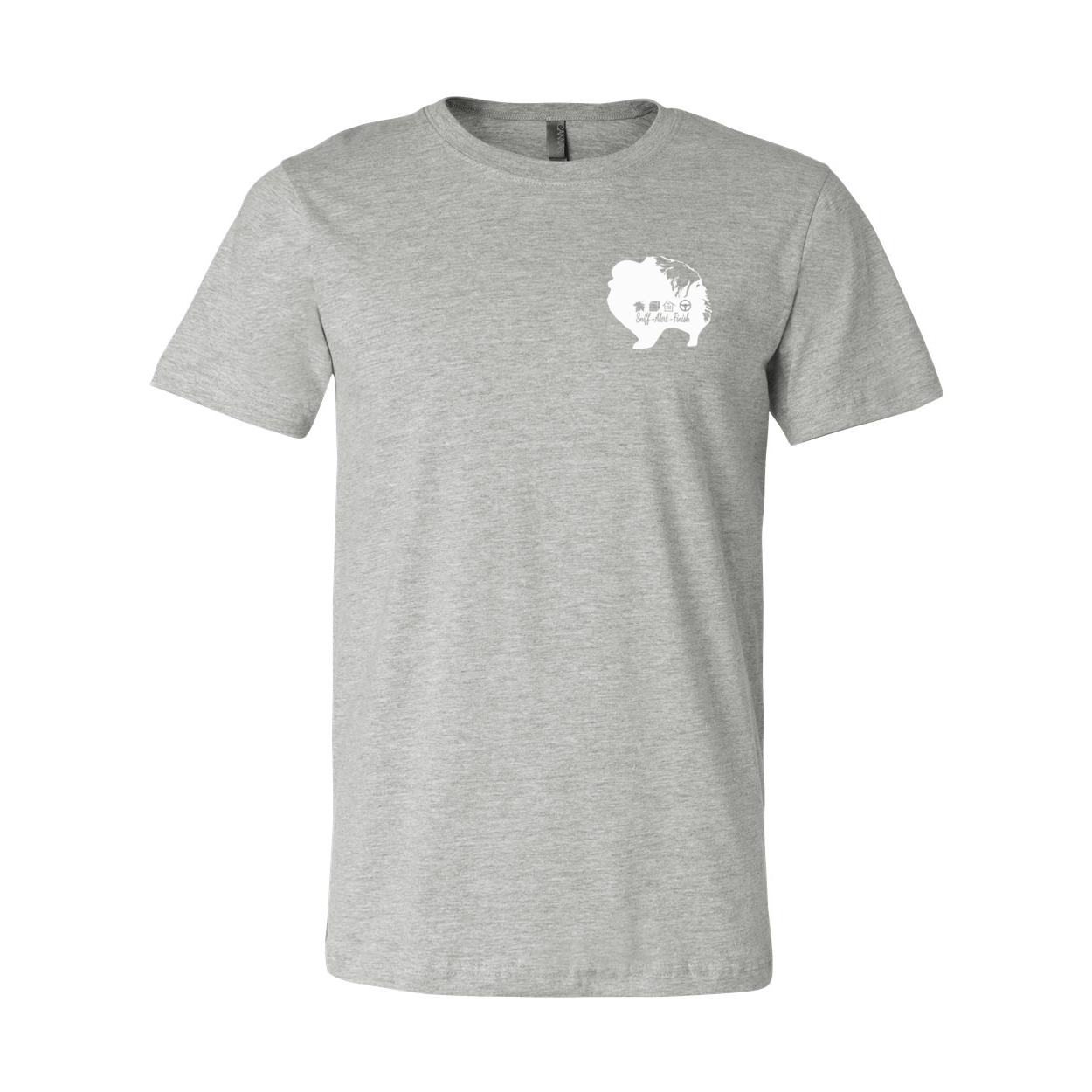 Pomeranian Scent F/B Unisex SS Jersey Tee - WagALotBowWow