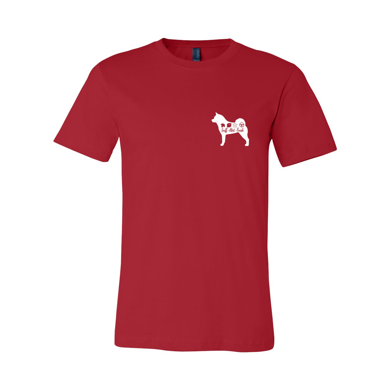 Akita Scent Sniff F/B Unisex SS Jersey Tee - WagALotBowWow