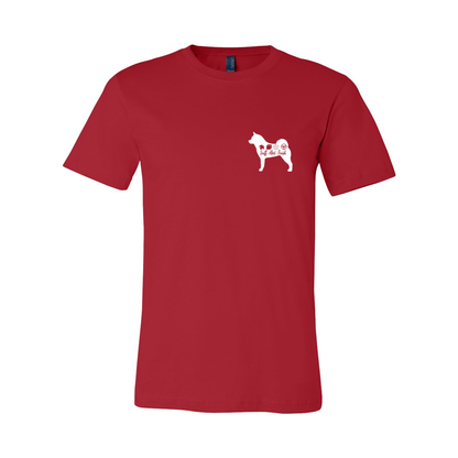 Akita Scent Sniff F/B Unisex SS Jersey Tee - WagALotBowWow