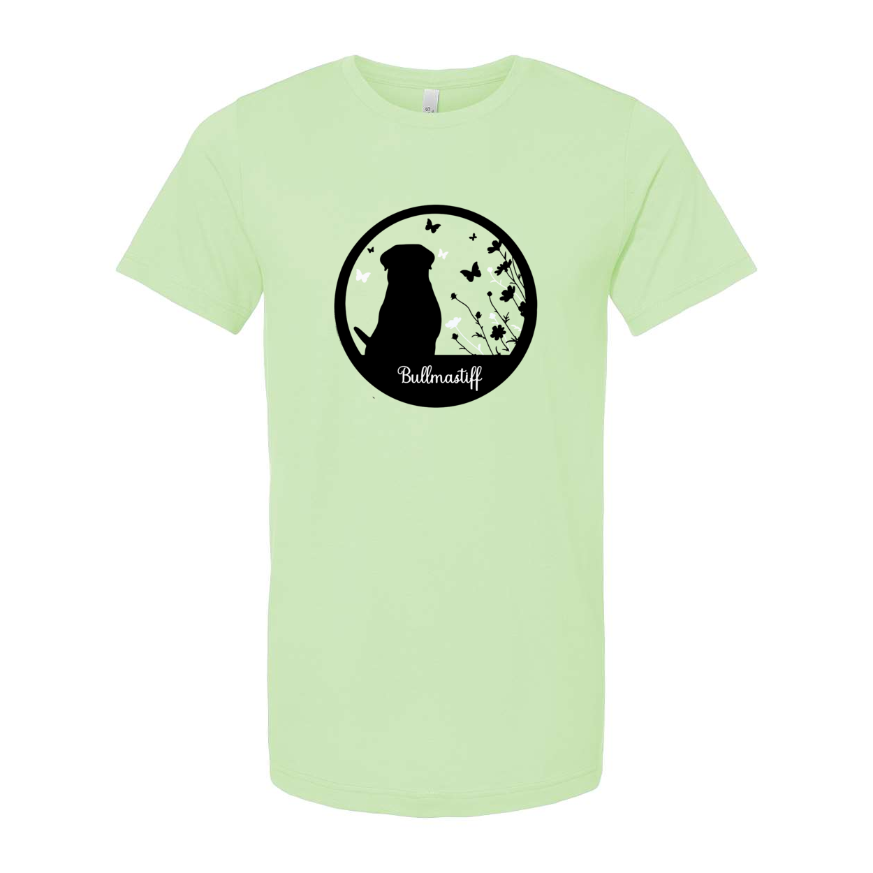 Bullmastiff Flowers Unisex SS S,M,L,XL - WagALotBowWow