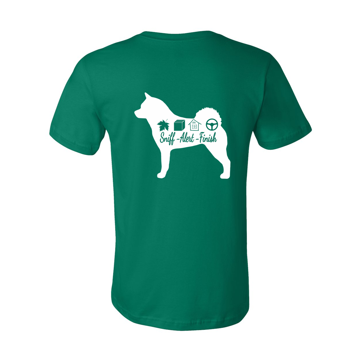Akita Scent Sniff F/B Unisex SS Jersey Tee - WagALotBowWow