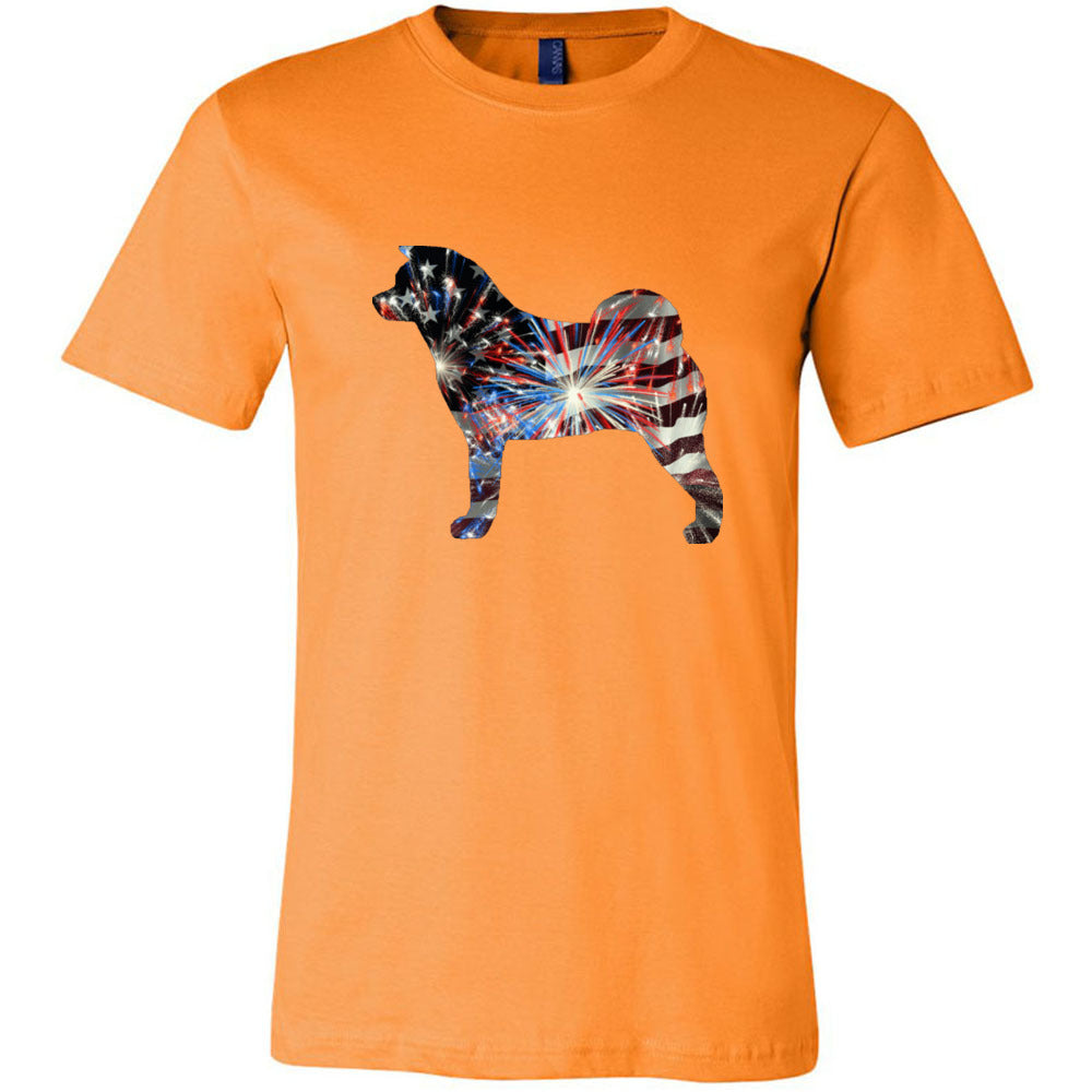 Patriotic Akita Unisex Short Sleeve Jersey Tee - WagALotBowWow