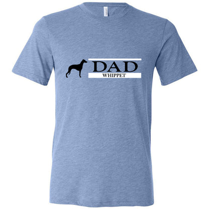 Whippet Dad Unisex Triblend Short Sleeve Tee - WagALotBowWow