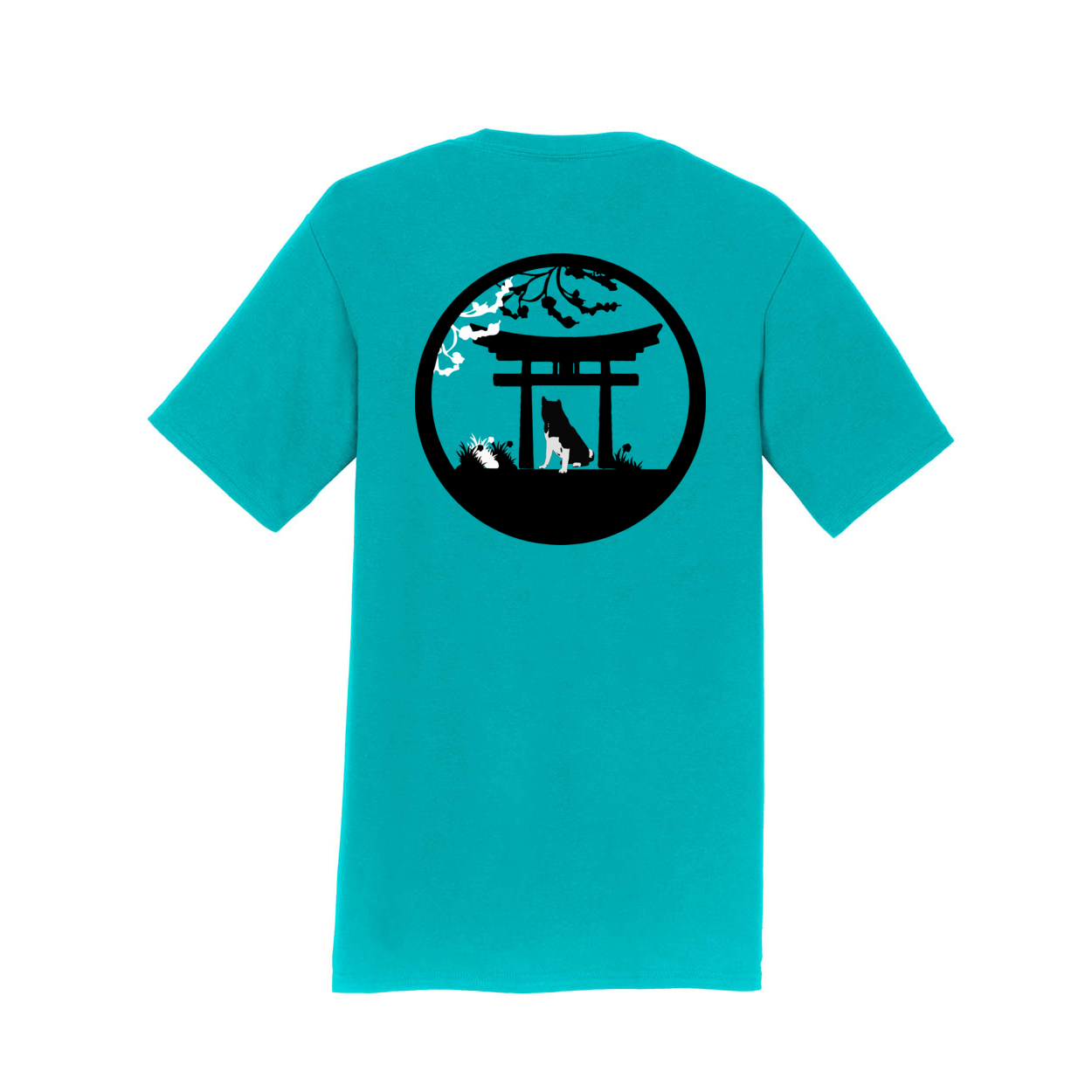 Akita Tree & Gate SS - WagALotBowWow