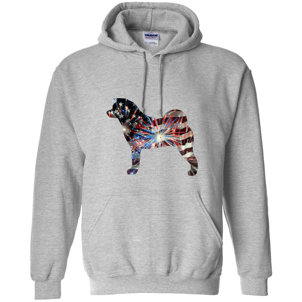 Patriotic Akita Gildan Unisex Heavy Blend Hooded Sweatshirt - WagALotBowWow
