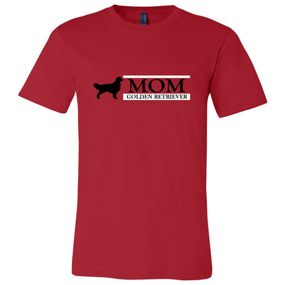 Golden Retriever Mom Black Unisex Short Sleeve Jersey Tee - WagALotBowWow