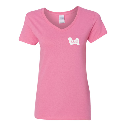Havanese Scent F/B Women's V-Neck T-Shirt - WagALotBowWow