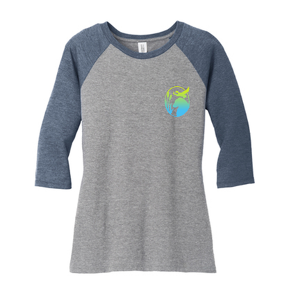 Flatty Life 3/4-Sleeve Raglan - WagALotBowWow