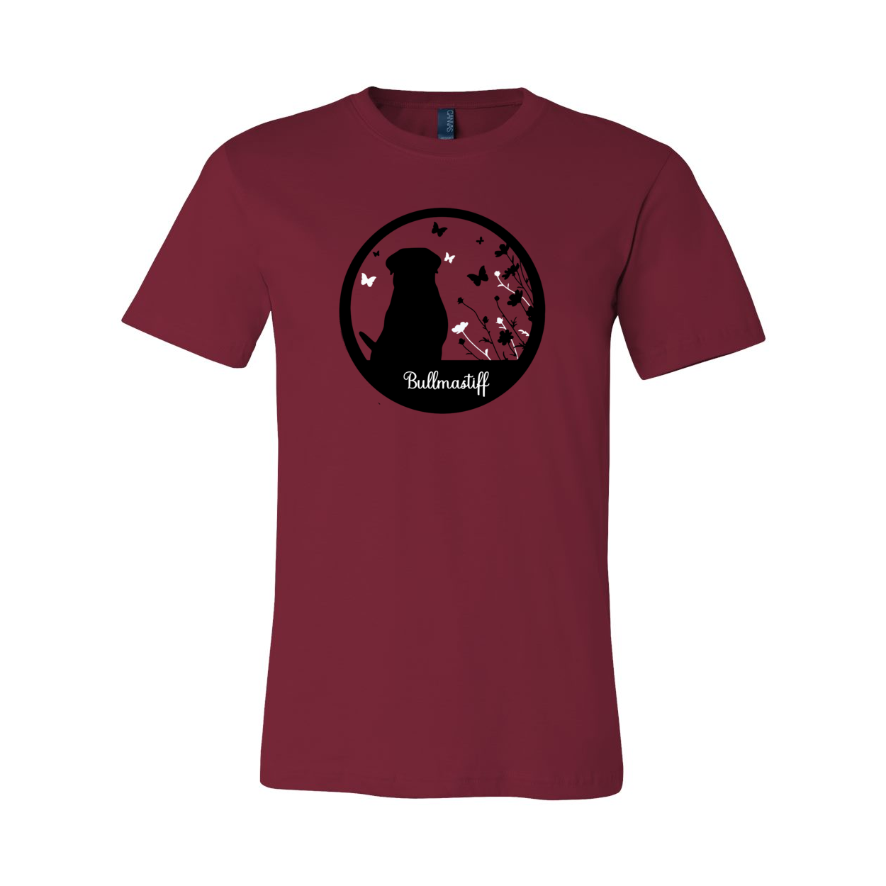 Bullmastiff Flowers Unisex SS S,M,L,XL - WagALotBowWow