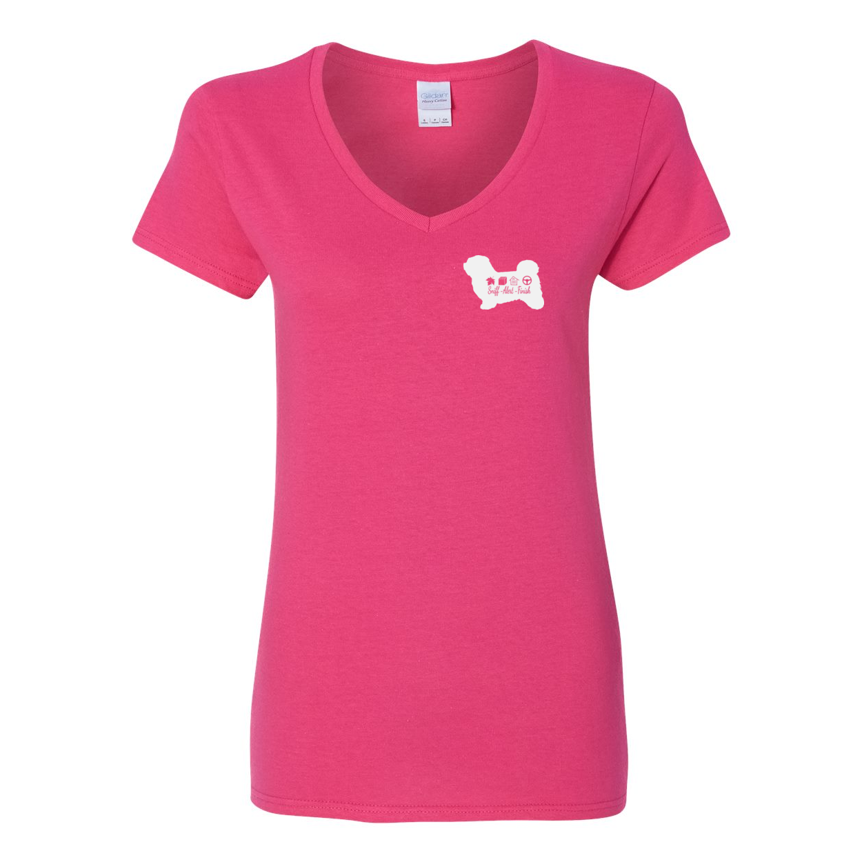 Havanese Scent F/B Women's V-Neck T-Shirt - WagALotBowWow