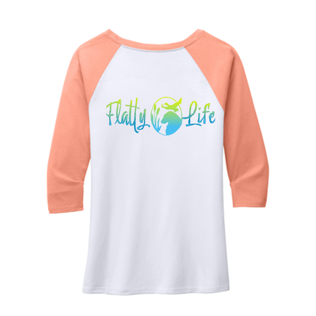 Flatty Life 3/4-Sleeve Raglan - WagALotBowWow