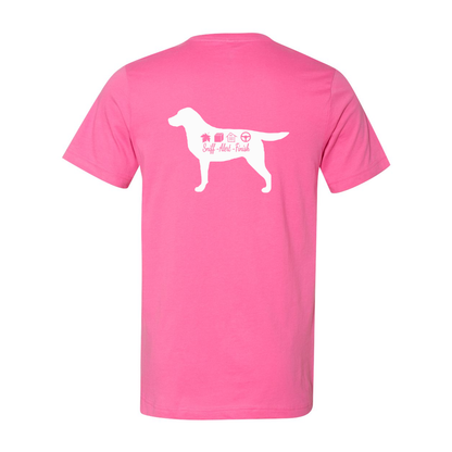 Labrador Scent F/B Unisex SS Jersey Tee - WagALotBowWow