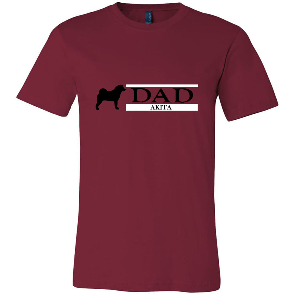 Akita Dad Unisex Short Sleeve Jersey Tee - WagALotBowWow