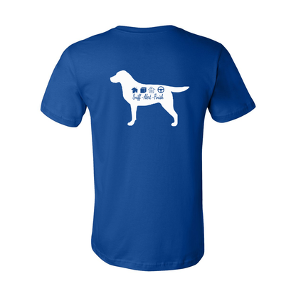 Labrador Scent F/B Unisex SS Jersey Tee - WagALotBowWow