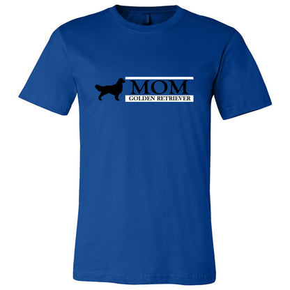 Golden Retriever Mom Black Unisex Short Sleeve Jersey Tee - WagALotBowWow