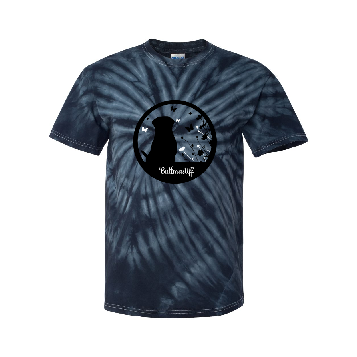 Bullmastiff Flowers Pinwheel SS S,M,L,XL - WagALotBowWow