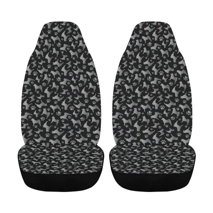 Akita Silhouette & Paw Car Seat Covers - WagALotBowWow