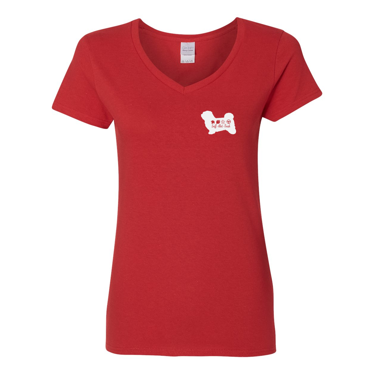 Havanese Scent F/B Women's V-Neck T-Shirt - WagALotBowWow