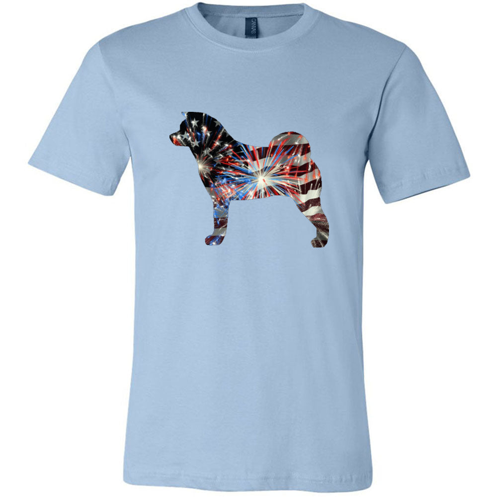Patriotic Akita Unisex Short Sleeve Jersey Tee - WagALotBowWow