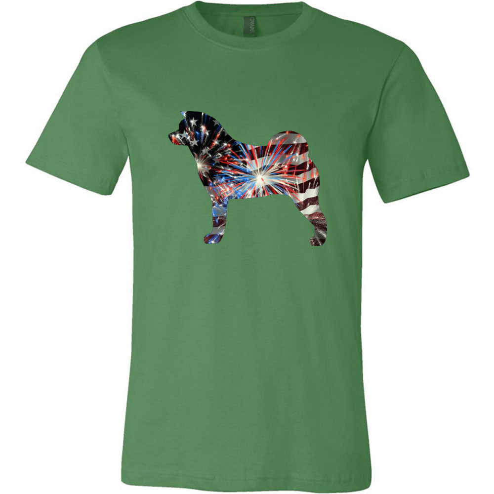 Patriotic Akita Unisex Short Sleeve Jersey Tee - WagALotBowWow