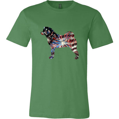 Patriotic Akita Unisex Short Sleeve Jersey Tee - WagALotBowWow