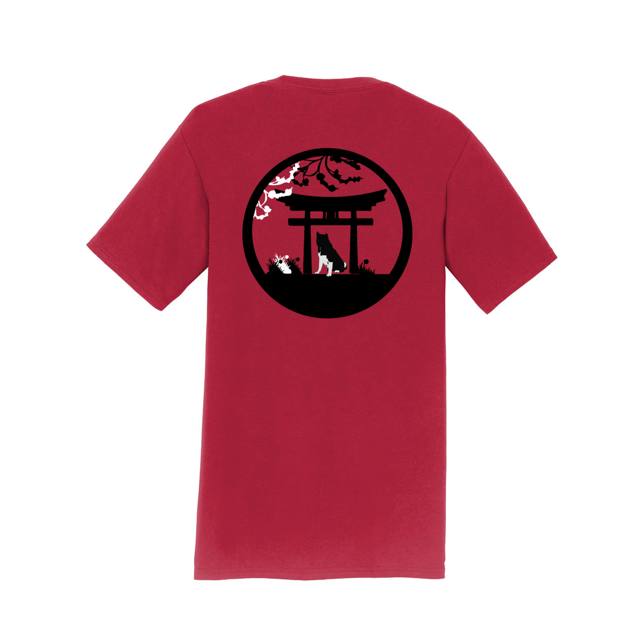 Akita Tree & Gate SS - WagALotBowWow